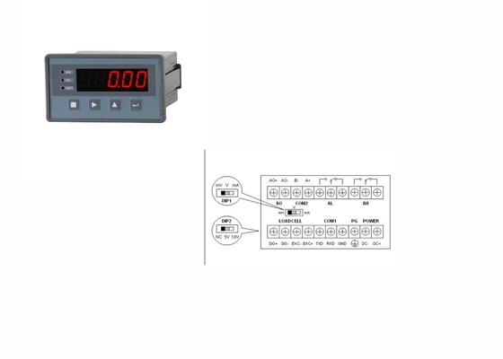 Acero que pesa el regulador de medición, comunicación del indicador RS232 Rs485 del peso de Digitaces