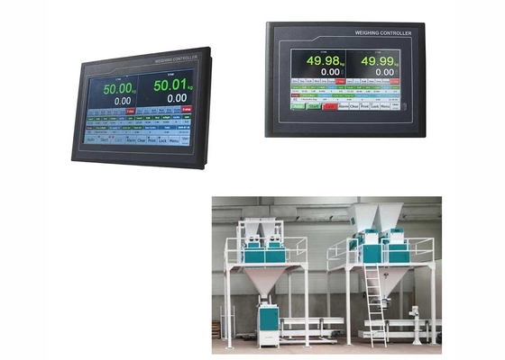 Escalas duales de la pantalla TFT táctil que empaquetan el instrumento de control de peso de la maquinaria
