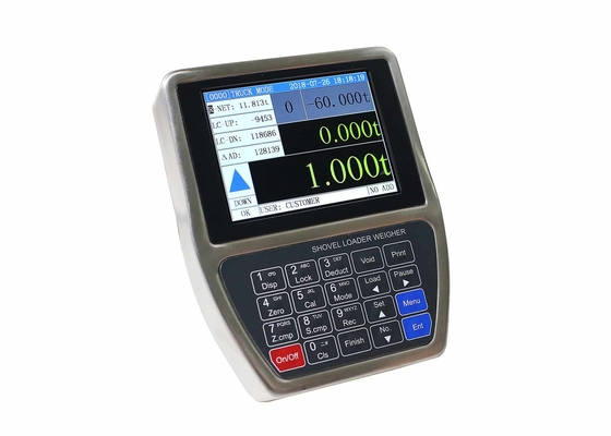 Obtener resultados precisos con Indicador de carga de pala de 100-12 000 kg Rango de pesaje y resolución de 1/100 000